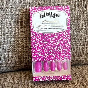 Red Aspen Purple medium coffin Nail Dashes- Antoinette’s Lessons in Happiness